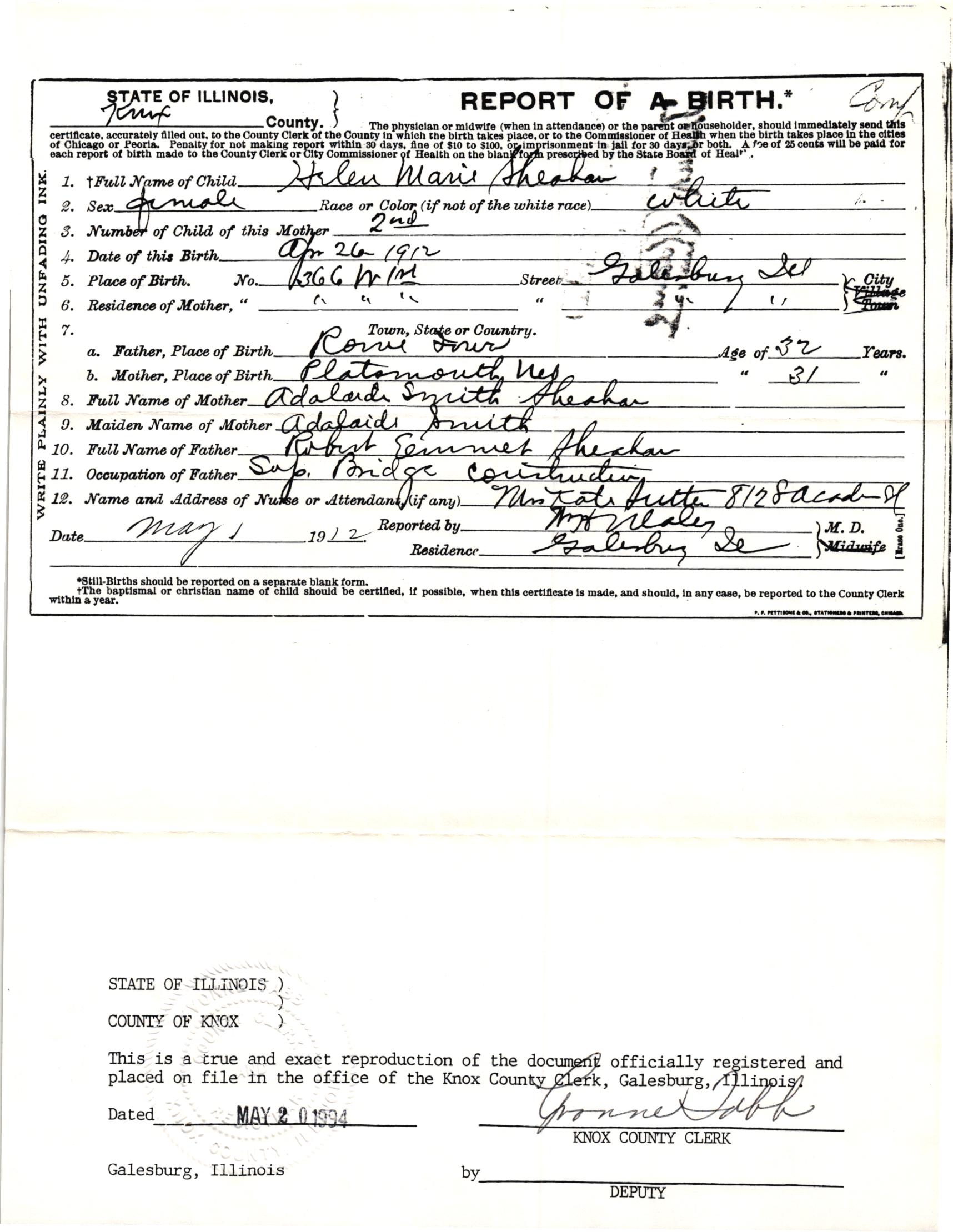 Family/Genealogy Records